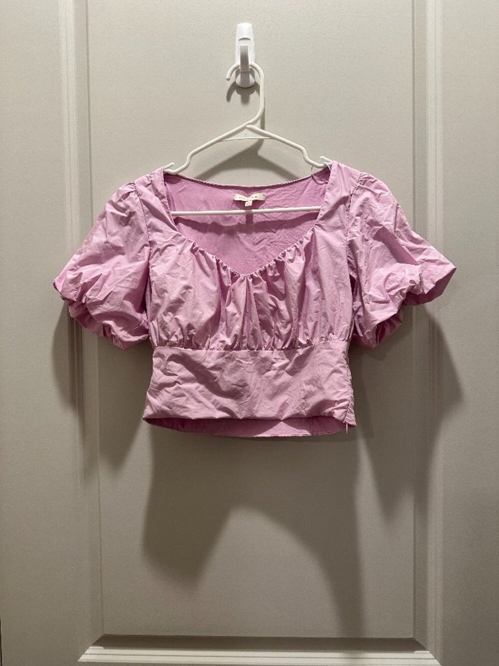 Skies are Blue Pink Crop Trop - Size XS